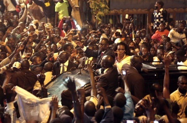 Macky Sall après sa victoire à Dakar