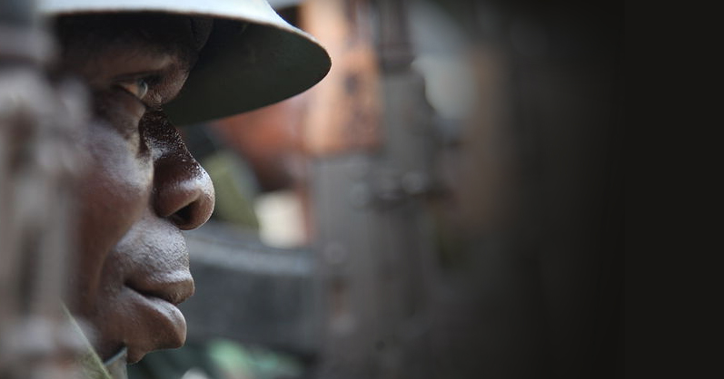 Soldat congolais des FARDC en 2012 – Creative Commons (cc) MONUSCO (Myriam Asmani)