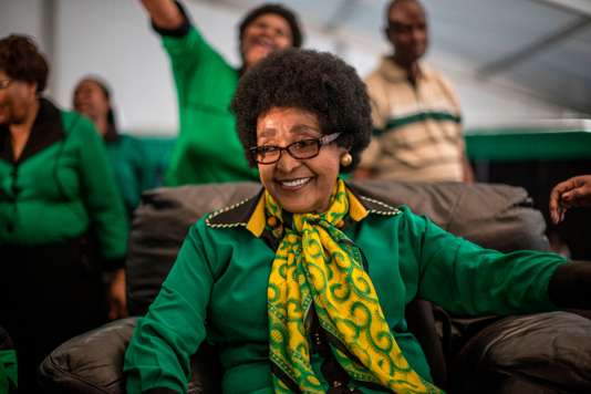 Winnie Mandela, le 26 septembre 2016. MARCO LONGARI