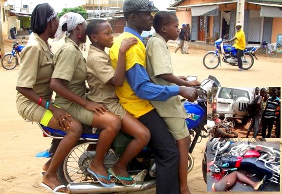 Menace de mesures fortes contres les motos-taxi, responsables des accidents meurtriers de route (Centrafrique)