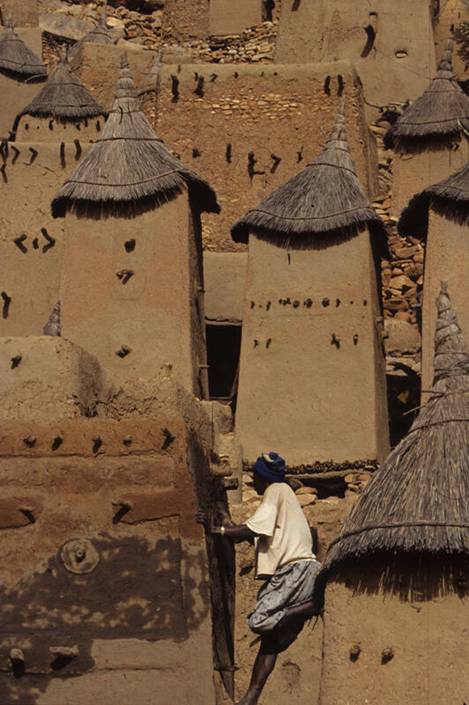 Falaises de Bandiagara en pays dogon au Mali